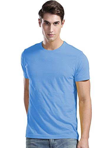 Image of ADRO Men's Cotton Solid Regular Fit T-Shirt