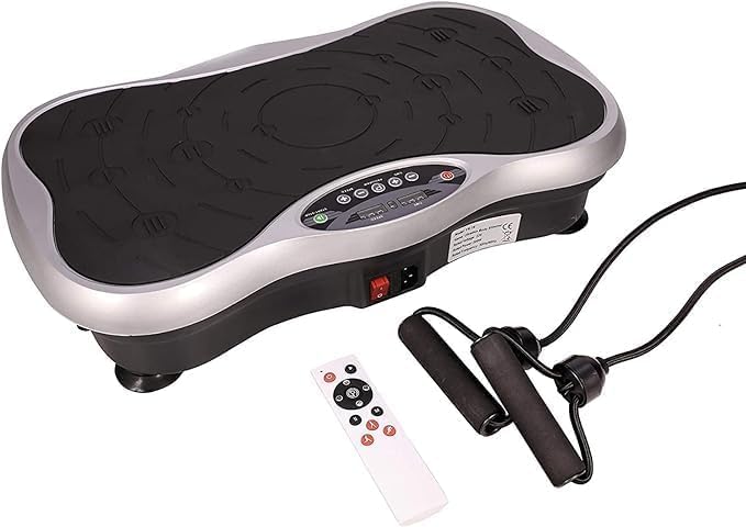 Proxima Health & Fitness Vibration Plate Trainer – 10 Programs, 200W Quiet Motor, Resistance Bands & Remote Control | Full-Body Workout & Whole Body Vibration Plate Fit Massage Machine