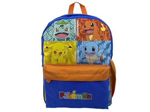 Sac à dos Pokémon Kanto Starters multicolore pour l'école et les sorties