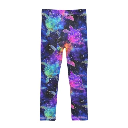 Turtle Magic Background Girls Leggings Athletic Pants Tights Stretch Bottom2