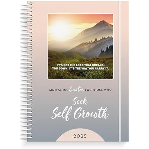 Burde Planner 2025 | Seek Self Growth Planner | Weekly & Daily Planner | Spiralbound | December 2024 to January 2026 | Hardcover Cover