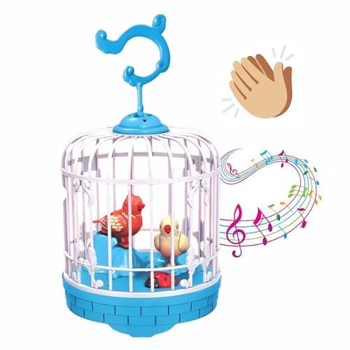 Image of Talking Bird Toy for Kids | Repeats What You Say | Singing, Speaking, and Dancing Bird Toy| Funny Education Toys for Children Playing at Home - Blue