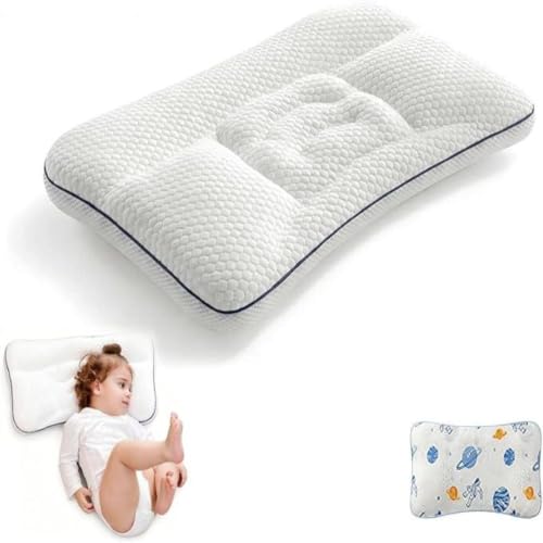 Oreiller ergonomique enfant 1-12 ans en mousse à mémoire de forme pour tout dormeur