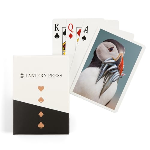 Lantern Press Puffin's Catch, naipes póker 52 cartas
