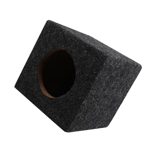 Unomor Car Audio Speaker Box Durable Wooden Enclosure for Subwoofer Easy Installation and Reliable Performance for Home Truck and Vehicle Audio