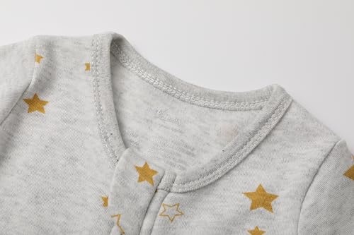 Image of O2Baby Baby Boys Girls Organic Cotton Zip-Front Sleeper Pajamas, Footed Sleep 'n Play