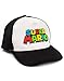 SUPER MARIO Nintendo Cap Boys Enfants Blanc Noir Taille Snapback Taille Unique