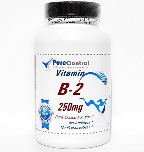 B-2 Vitamin 250mg // 200 Capsules // Pure // by PureControl Supplements