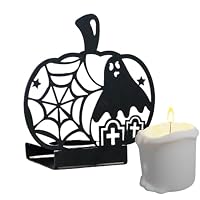 Halloween-Spinnen-Kerzenhalter Set (3 Stück) – Gruselige Tischdeko, 24 Cm, Schwarz, Für Partys & Deko