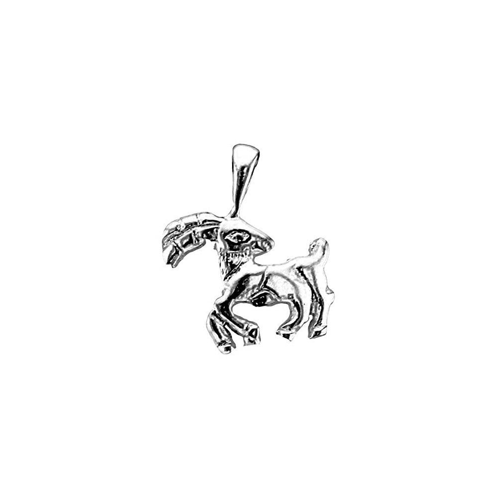 Sterling Silver Aries Zodiac Pendant-image-27