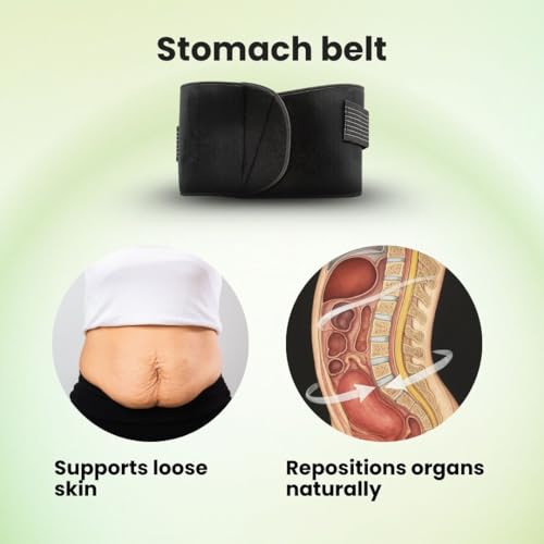 Image of Neodocs 3-in-1 Postpartum Belt After Delivery for Women - C-Section Belt Postpartum & Belly Wrap for After Delivery Recovery - Adjustable Postpartum Belt, Maternity Belt for Waist, Pelvis & Tummy Support (Free Size) (BLACK)