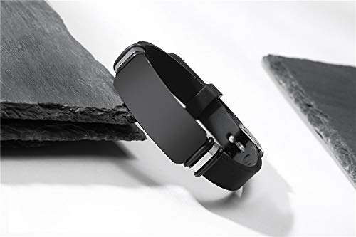 Zkxxj Medical Bracelets For Adults Teens Naltrexone,Rubber Silicone Wristband Emergency Identification Cuff Bracelets Health Alert Systems Awareness Jewelry For Men Women #TOP4