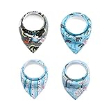 Magnifico set de regalo: Nuestro baberos de bebé son el mejor regalo para padres primerizos, abuelos, baby showers, regalo de Navidad o para cualquier ocasión, para conseguir un look de bebé sorprendente.