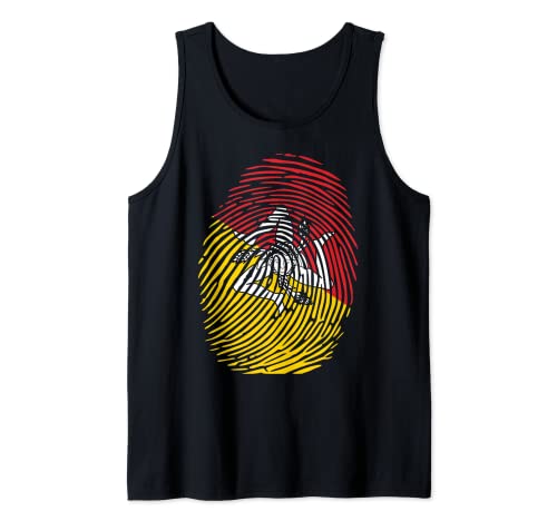 Sizilianisches DNA Heritage Fingerabdruck T-Shirt Tank Top Cover