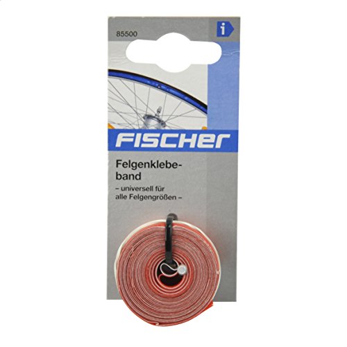 FISCHER Fahrrad Felgenklebeband, einfache und schnelle Montage, selbstklebend, passend für alle gängigen Felgen, 1 Stück