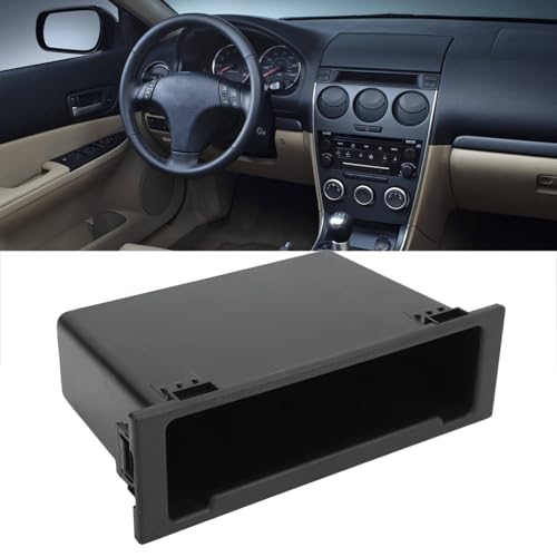 Hapivida Car Radio Storage Box, Tool-Free Single DIN Dash Stereo Pocket Center Console Organizer 7.5x2.4x4.5 Inches for Mazda Vehicles Audio System Accessories by Hapivida - Image 3