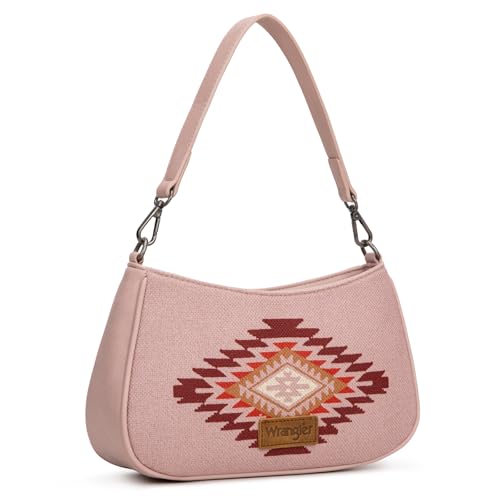 Image of Wrangler Western Shoulder Bag for Women Small Purse Aztec Hobo Bag HandBag with Detachable Strap