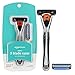 Solimo 3-Blade MotionSphere Razor for Men with Dual Lubrication, Handle & 2 Cartridges (Cartridges fit Solimo Razor Handles only)