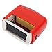 Self Inking Black Ink Stamper Automatic Press Kit for Office School Home Red ABS Material