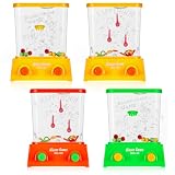 Gejoy 4 Pièces Flipper Eau Enfant Mini Jeu à Anneau d'eau Jouet Rétro pour Voyage Petit Cadeau Amusant pour Anniversaire Idée Cadeau Enfants Jouet Année 80 90