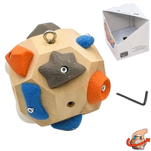 Handcrafted Boulder Blocks,3D Boulder Block Rock Climbing Training Balls, Build Strength and Precision,Boulder Block 3D Climbing Ball Rock Climbing Training Balls for Mountain Climbing Present (1Set)
