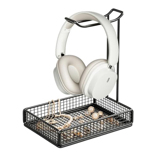 Soporte para cascos con almacenamiento mesa y escritorio 2