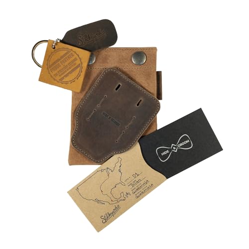 Organizador de viaje compacto para caballeros en cuero miniatura 6