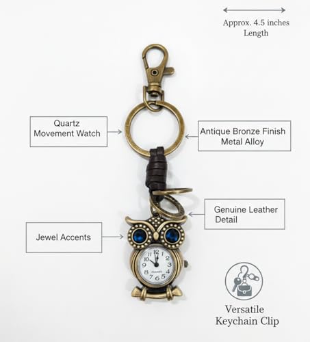 Image of Pocket Watch Metal Keychain Retro Vintage for Gifting With Key Ring Anti-Rust