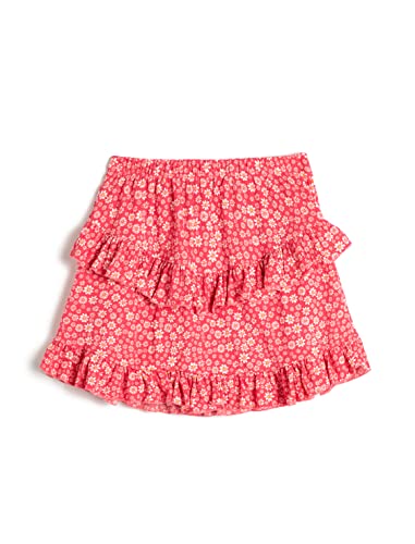 Jupe fille Koton style bohème à volants étagés et fleurs