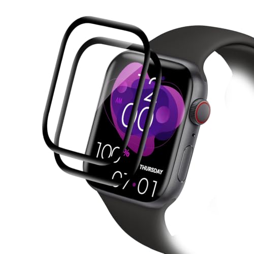 Carantee für Panzerglas für Apple Watch Series 11 46mm Schutzfolie 2 Stück Blasenfrei TPU HDDisplayschutz Stoßfest Kratzfest Selbstheilend Displayschutzfolie Schweißresistent
