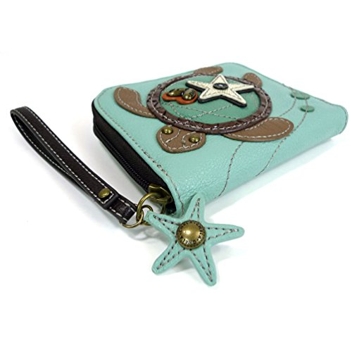 Image of CHALA Zip Around Wallet, Wristlet, 8 Credit Card Slots, Sturdy Pu Leather