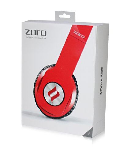 Noontec Zoro Professionnel Casque audio Rouge - Les Beatles, Paul McCartney, John Lennon, RIngo Starr, George Harrison Noontec Zoro Professionnel Casque audio Rouge – Image 4