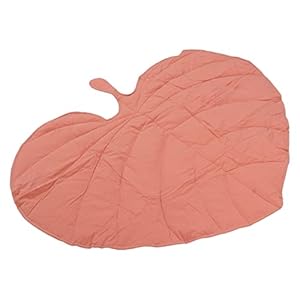 Bladvormig Vloerkleed, Speciaal Gevormde Babykruipmat van Katoen voor Thuis (Roze)