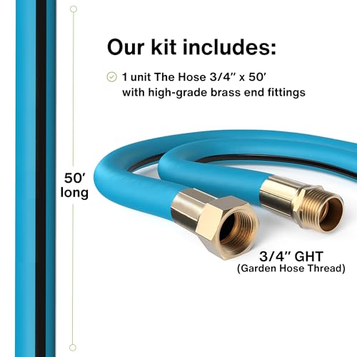 Aeromixer The Hose - 3/4 Inch Garden Hose 50 Ft Heavy Duty thumb #3