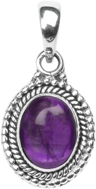 Gemstone Pendant for girl and women, 925 Sterling Silver Natural Gemstone, Handmade Silver, Jewelry Gift for her - Image 3