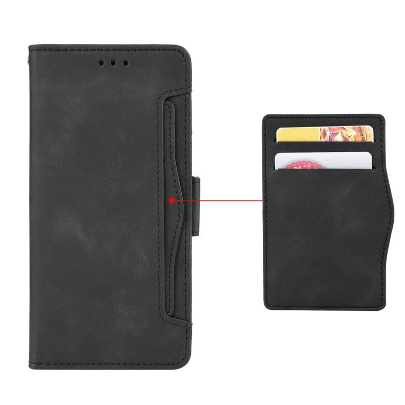 Étui portefeuille Nokia 8.1 antichoc, housse en cuir marron anti-rayures - 3