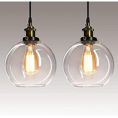 Frideko Vintage Glass Pendant Light Set Cover