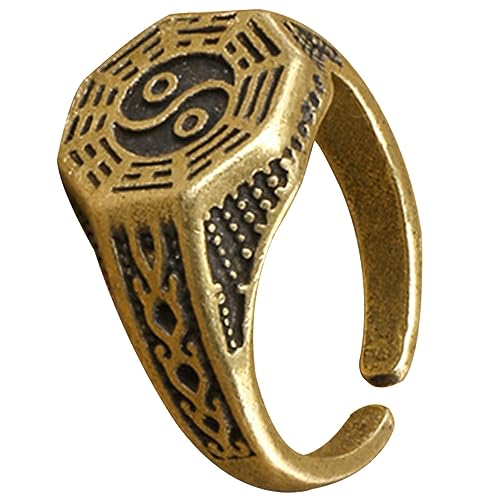 Bague d'équilibre en laiton Bagua pour apaiser l'esprit et décorer