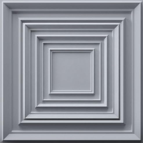 Image of Kayra Decor 3D PVC Wall Panels for Bedroom & Living Room | Accent Design | Matt Gray Color | 19.7 x 19.7 Inch | Pack of 18 | 42.48 Sq Ft