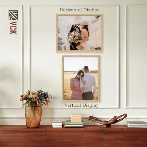 Image of VCK 24x30 Frame Oak 4 Pack, Wide Thick Wood Border, for Poster /Print