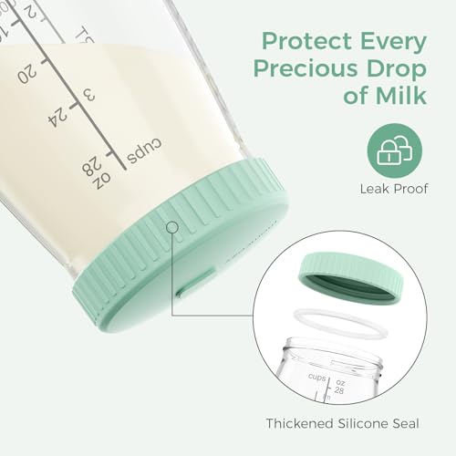 Image of Momcozy Glass Breast Milk Pitcher Lid, Dishwasher Safe Food Grade Caps 1pc