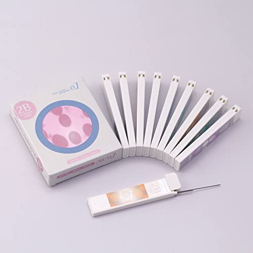 Xize Sh 2B Mechanical Pencil Refills 0.7Mm Resin Lead Refills For Mechanical Pencils 0.7,10 Tubes #TOP1