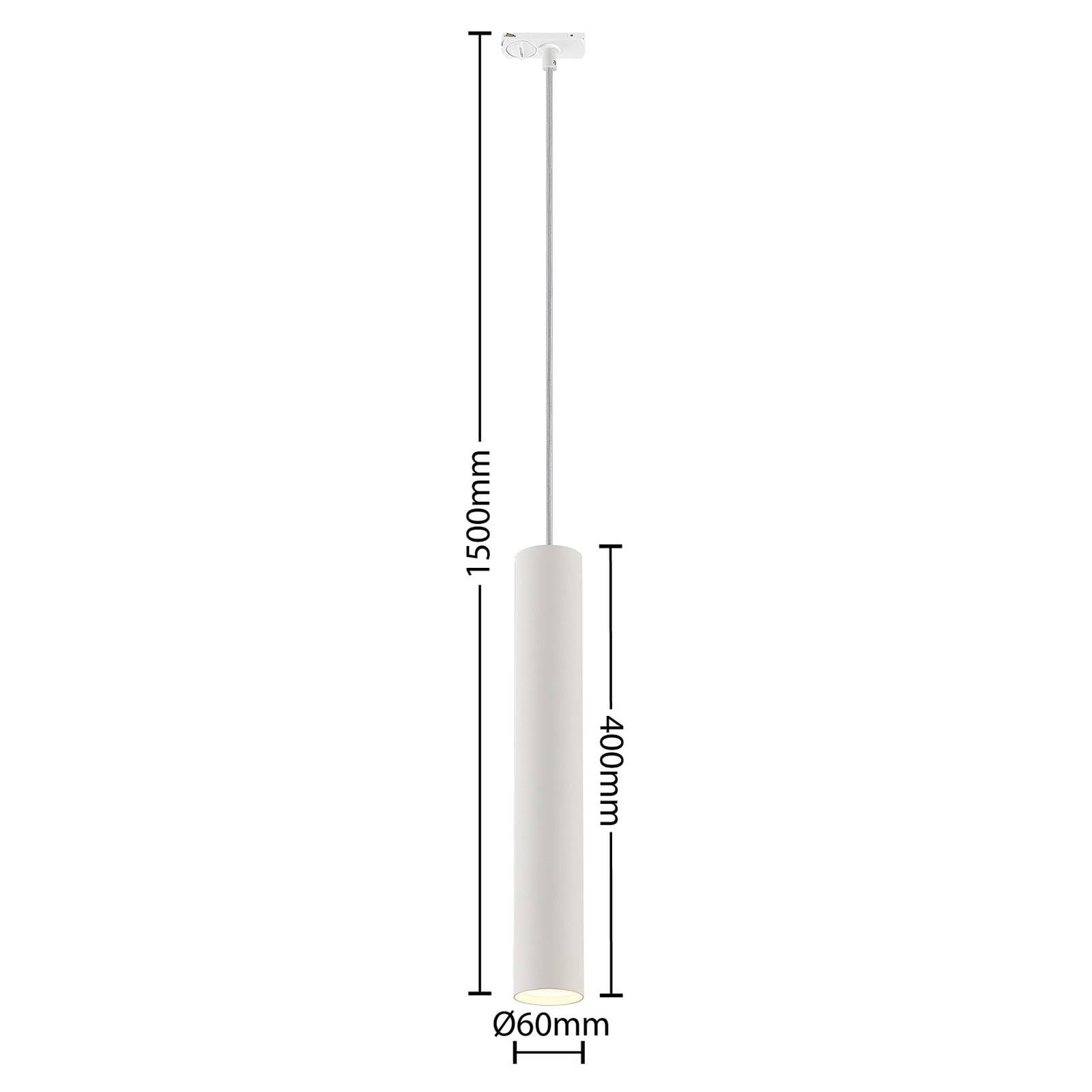 Lindby Lámpara para sistema de riel Linaro (Moderno) en Blanco hecho Metal e.o. Salón & Comedor (1 llama, GU10) carril foco