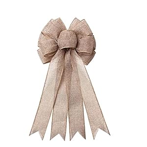 Largeburlapwreathsbowsrusticjutebowschristmastreetopperforweddingholidaybirthdaypartydecoration  Urban Country Home Decor Large burlap wreaths bows rustic jute bows christmas tree topper for wedding holiday birthday party decoration  urban country home decor