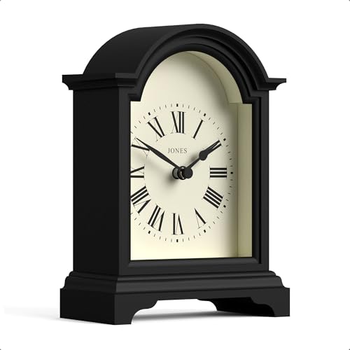 JONES CLOCKS® Bistro Mantel Clock | Small Classic Arch top