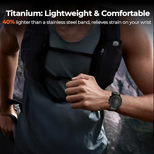 Correa metálica de titanio compatible Suunto Core 24mm miniatura 6