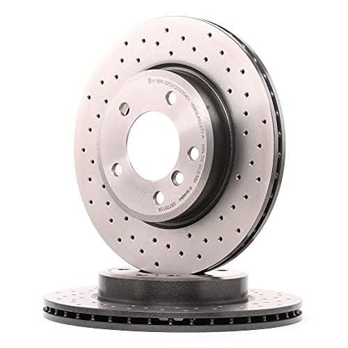 Kit 2 Dischi Freno Anteriori Brembo 340mm Per BMW Serie 1 F20 E Altri, Ventilati E Forati, Altezza 73mm, Spessore 30mm