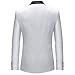 Boyland Mens 3 Piece Tuxedos One Button Wide Shawl Lapel Formal Suits Black Tie