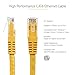 StarTech 10ft CAT6 Ethernet Cable - Yellow CAT 6 Gigabit Ethernet Wire -250Mhz 100W PoE RJ45 UTP Molded Network Patch Cord with Strain Relief (C6PATCH10YL)