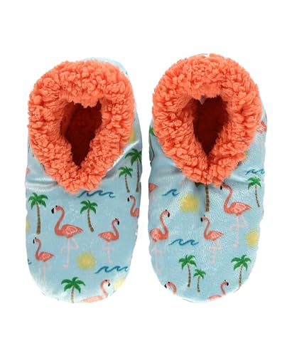 Image of Lazy One Fuzzy Feet Slippers for Women, Cute Fleece-Lined House Slippers, Cute Slipper Socks